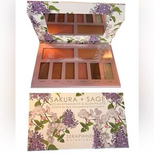 Sakura + Sage Vegan Eyeshadow & Blush Palette